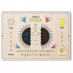    Lesena spiritualist BOARD OUIJA BOARD HALLOWEEN tabela v poljščini