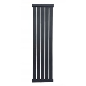 Dekorativni kopalniški radiator Dubai 120/38 črn