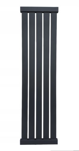 Dekorativni kopalniški radiator Dubai 120/38 črn
