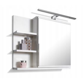 Bel kopalniški omarici z ogledalom in LED osvetlitvijo