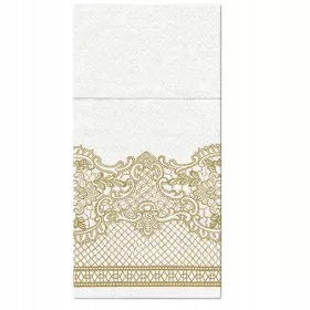  Žepki za jedilni pribor Gold Lace 40cm - 25 kom