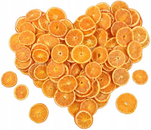 Suhe pomarančne rezine 100 kosov 250g male, dišeče posušene za jelko, male