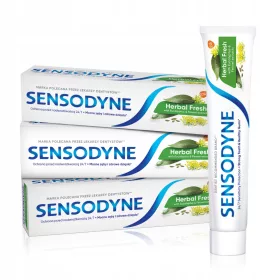   Sensodyne Herbal Fresh, zobna pasta z izvlečki evkaliptusa 75 ml x3