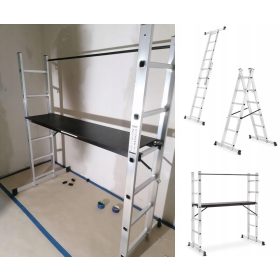 Razstavljalna lestev in odra 2x6 s ploščadjo 3v1