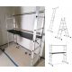 Razstavljalna lestev in odra 2x6 s ploščadjo 3v1
