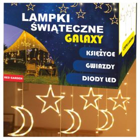   Garderoba LED Zvezda Luna Toplice USB in Baterija 3,5m | Različne Oblike | Topla Barva Svetlobe | RED GARDEN