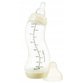   Difrax široka steklenička proti kolikam Natural 250 ml bež