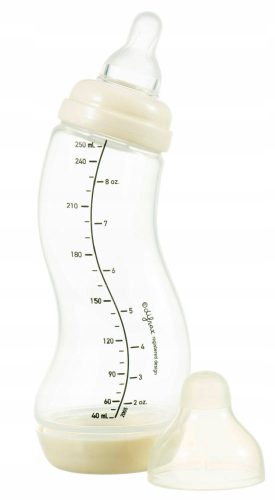 Difrax široka steklenička proti kolikam Natural 250 ml bež
