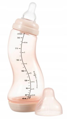 Difrax steklenica proti kolikam naravna ozka 250ml roza