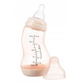 Difrax steklenička proti kolikam 170 ml roza