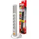  Hsk Data ACAR S10-3M-GREY razdelilnik, 10 vtičnic, 3 m, siv