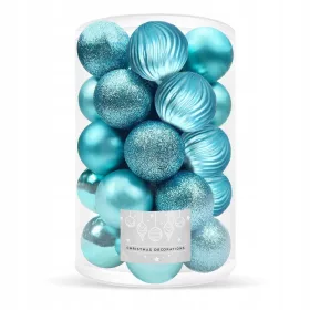   Bombke za božično drevo Springos® Nietlukajoče 30 kosov 8 cm Set Premium