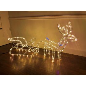 ProLight LED figura severnega jelena XL z vozičkom