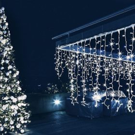 Svetlobna zavesa LED Icicle 300 lučk hladno bela 14m