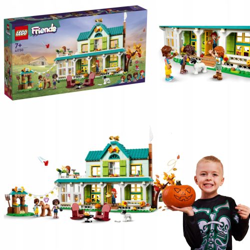 LEGO PRIJATELJI HIŠA JESENSKEGA DOMA Z 4 MINI FIGURICAMI PSA IN ŽREBCEM