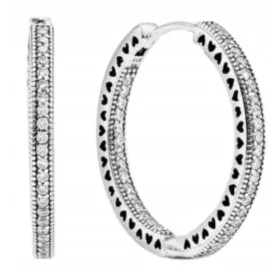  Uhani v obliki srčkov s cirkoni iz srebra S925