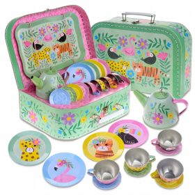 Zabavni pločevinasti čajni set Jewelkeeper za otroke