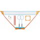 Set badminton loparjev Get & Go s kompletnim setom za igranje badmintona