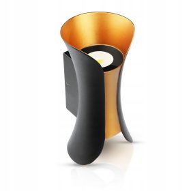 Vrtna zunanja LED svetilka Interlook, črna/zlata, 10W, IP65