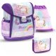 Multi-barvni šolski nahrbtnik BELMIL Rainbow Unicorn Magic 19L za otroke od 6 do 9 let