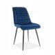 Elegantni Stol Chic Velvet v mornarsko modri barvi