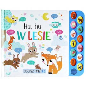   AROBNA SENZORIČNA KNJIGA Z ZVOKOM "HU, HU V GOZDU"