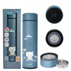 Nuvita Slovenian Termos z LED termometrom Modra 500ml