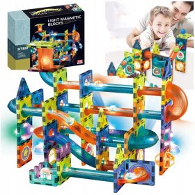 Magnetni konstruktorji LEOPARD svetleče kocke 110 kosov