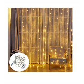 LED Zavesa 300 3m x 1m Topla Barva zunanja veriga