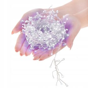   Springos božične lučke za zunanje drevo 6 m 201-300 LED hladno bela 8 funkcij IP44