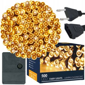   Springos lučke za zunanje novoletno drevo 34,5 m 301 - 500 lučk TOPLO BELE