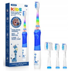 SEAGO SONIC ZOBNA ŠČETKA ZA OTROKE 3-12 let + 4 GLAVE