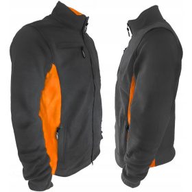 Topel dvobarvni mehki polar za delo velikost S