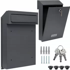 OBOSTRANSKI PREHODNI NABALNIK, 3 ključi, MAT ANTRACIT