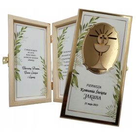 Darilo za prvo sveto obhajilo - Unikatno leseno darilo