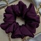 SCRUNCHIE velika XL elastika za lase, temno vijolična svila