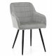 Luksuzni stol Velvet Home v odtenkih sive barve 1 kos