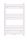 Lestveni kopalniški radiator TRM 800x500 v beli barvi