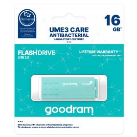   GOODRAM UME3-0160CRR11 16 GB USB 3.0 ključek - Antibakterijski pogon zelen