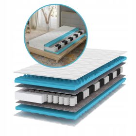 Masažna vzmetnica Vinotti 80x190 cm z žepkastimi vzmetmi