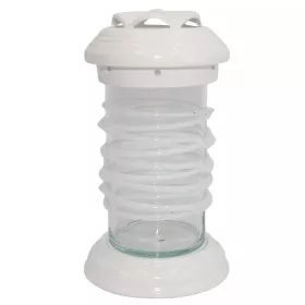   Keramična sveča za pokop Decor Pipe v beli barvi s sijajem, višina 28 cm LC11