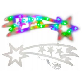 LED okrasna lučka za okno z barvno kometo