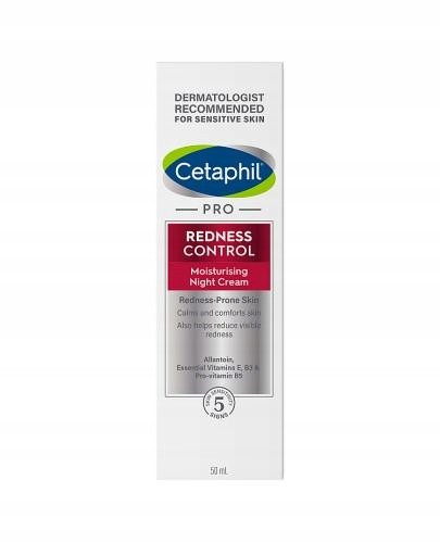 Vlažilna nočna krema Cetaphil Pro Redness Control, 50 ml