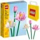 LEGO Kreativni Komplet 40647 Lotuševi Cvetovi + LEGO Papirnata Vrečka 6315786 Rumena 24x8x18 cm