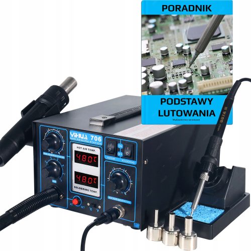 Toplozračna spajkalna postaja Yihua 706 2w1 s 640W močjo