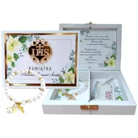  Spominek obhajilo z zapestnico KOMPLET ZA DEKLICKO