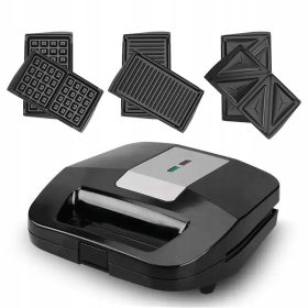 Opiekacz uniwersalny Kamille KM-6724 3-v-1 črn 800 W