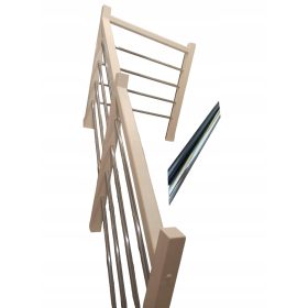 Lesena stopniščna ograja - Buk - Stobri 7x7