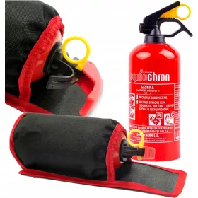   Gasilni aparat za avtomobil BC 1KG + DRŽALO ZA GASILNI APARAT NA VELCRO PRITRDITEV