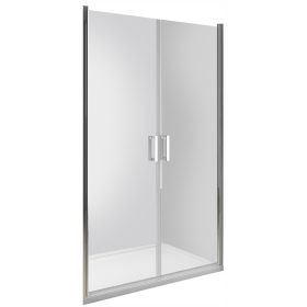   Essente Drzwi prysznicowe szklane wnękowe uchylne wahadłowe DUO ACTIVE 110x190 cm
